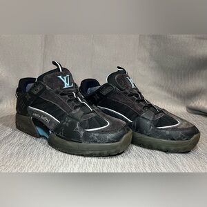 Louis Vuitton Black and Blue Sneakers